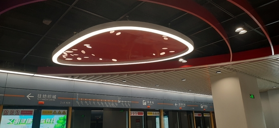 Lâmpadas de teto de anel LED de forma irregular 260W Lâmpadas penduradas LED circulares